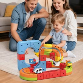 WOOPIE-Magic-Cube-Train-Construction-Blocks-Anti-Gravity-Magnetic-Track-68pcs-1