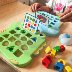 WOOPIE-Montessori-Dinosaur-Puzzle-Match-Shapes-Skill-Game-3