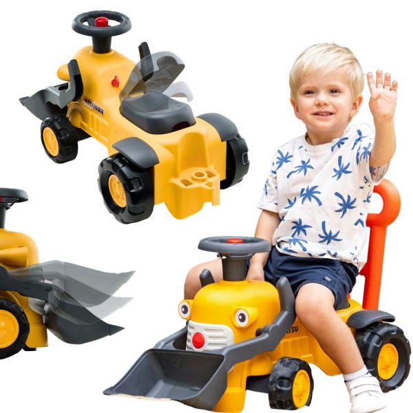 FALK-Komatsu-Ride-on-Tractor-Excavator-with-Bucket-and-Horn-1-3-Years FALK Komatsu Ride-on Tractor Excavator with Bucket and Horn 1-3 Years