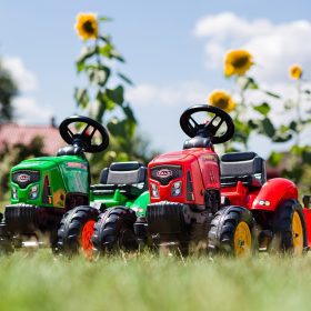 FALK-Supercharger-Pedal-Tractor-with-Trailer-and-Opening-Hood-Red-2-5-Years-2
