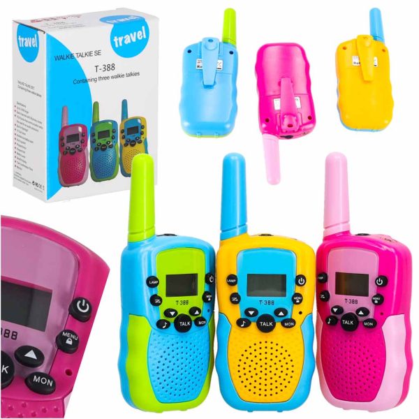 Vaikams skirtas 3 dalių rinkinys "Walkie Talkie WalkieŽaislai/Teminiai žaislai/Kariniai žaislai Vaikams skirtas 3 dalių rinkinys "Walkie Talkie Walkie