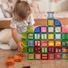WOOPIE-Magnetic-Construction-Blocks-3D-Educational-Set-Castle-100pcs-3