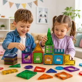 WOOPIE-Magnetic-Construction-Blocks-3D-Educational-Set-Castle-30-pcs-1