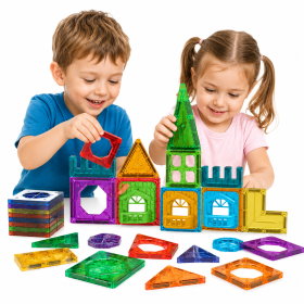 WOOPIE Magnetic Construction Blocks 3D Educational Set Castle 30 pcs.