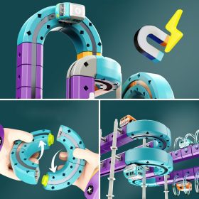 WOOPIE-Magnetic-Train-Track-Construction-Set-with-Attraction-Effect-54-pcs-2