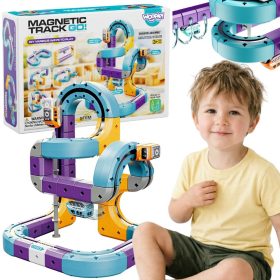 WOOPIE-Magnetic-Train-Track-Construction-Set-with-Attraction-Effect-54-pcs WOOPIE Magnetic Train Track Construction Set with Attraction Effect 54 pcs.