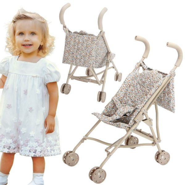 WOOPIE ROYAL Vintage Flower Doll Stroller