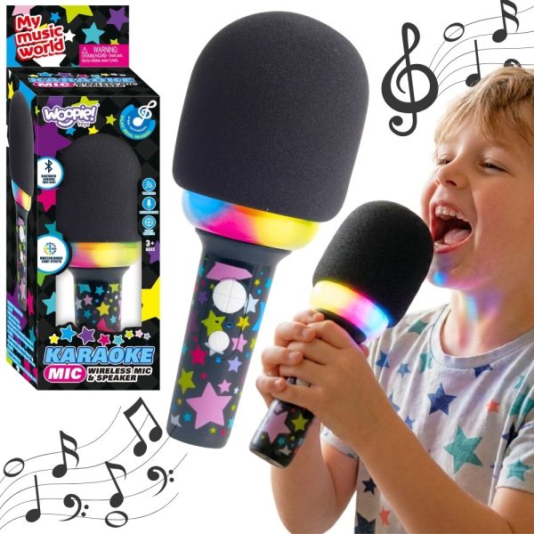 WOOPIE-Wireless-Karaoke-Microphone-with-Speaker-Black-BT WOOPIE Wireless Karaoke Microphone with Speaker Black BT