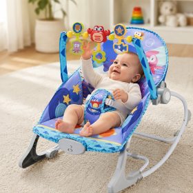 WOOPIE-BABY-2-in-1-Rocker-and-Bouncer-Crab-Interactive-Vibrations-Melodies-1