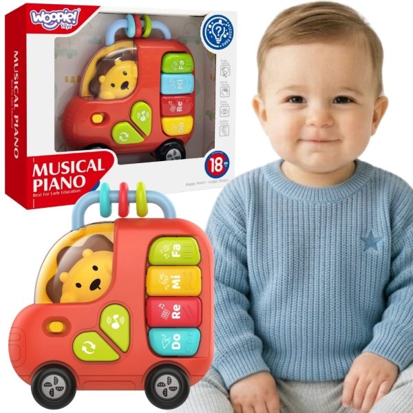 WOOPIE-BABY-Interactive-Piano-Bus-Lion-Musical-Organ-Sounds-Lights-18m WOOPIE BABY Interactive Piano Bus Lion Musical Organ Sounds Lights 18m