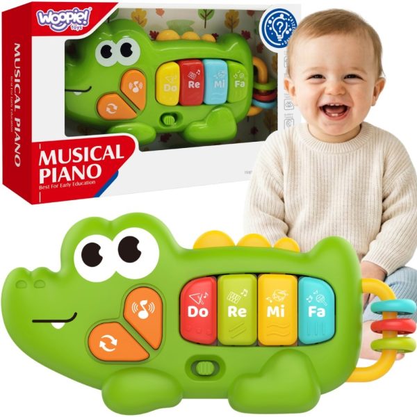 WOOPIE-BABY-Interactive-Piano-Crocodile-Organ-Musical-Sounds-Light-18m WOOPIE BABY Interactive Piano Crocodile Organ Musical Sounds Light 18m+