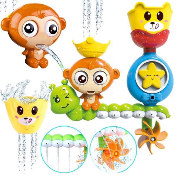 WOOPIE-BABY-Monkey-Bath-Water-Toy-Cup WOOPIE BABY Monkey Bath Water Toy + Cup