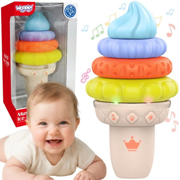 WOOPIE-BABY-Musical-Ice-Cream-Educational-Sensory-Puzzle-5-Pieces-Sound-Light WOOPIE BABY Musical Ice Cream Educational Sensory Puzzle 5 Pieces Sound Light