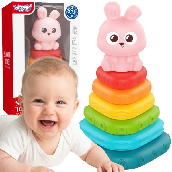 WOOPIE-BABY-Sensory-Pyramid-Bunny-Sorter-Tower-6m WOOPIE BABY Sensory Pyramid Bunny Sorter Tower 6m+