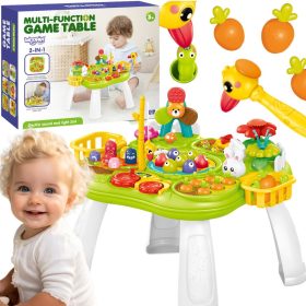 WOOPIE-Interactive-Educational-Table-2-in-1-Game-Fishing-Hammer-Sorter-Sound-Light WOOPIE Interactive Educational Table 2 in 1 Game Fishing Hammer Sorter Sound Light