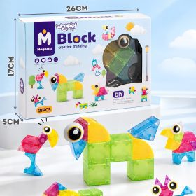 WOOPIE-Magnetic-Blocks-21pcs-M-Block-Creative-Educational-Gift-3D-3