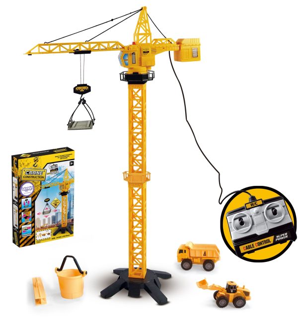 WOOPIE-Remote-Controlled-Crane-103cm-RC-Truck-Excavator-4-Accs WOOPIE Remote Controlled Crane 103cm R/C Truck Excavator + 4 Accs.