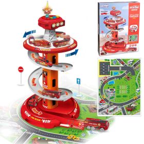 WOOPIE-Spiral-Track-Car-Garage-3-pcs WOOPIE Spiral Track Car Garage 3 pcs.