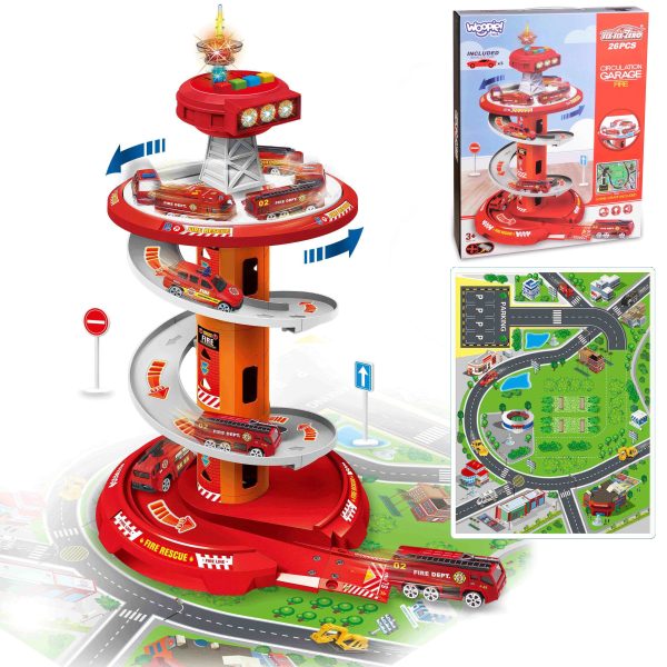 WOOPIE-Spiral-Track-Car-Garage-3-pcs WOOPIE Spiral Track Car Garage 3 pcs.