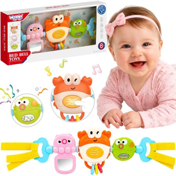 WOOPIE-BABY-Pendant-for-Stroller-Crib-Sensory-Playing-Crab-Mirror-Fish-6m WOOPIE BABY Pendant for Stroller Crib Sensory Playing Crab Mirror Fish 6m
