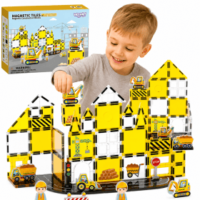WOOPIE-Magnetic-Building-Blocks-7.5-cm-Construction-Site-STEAM-47-pcs WOOPIE Magnetic Building Blocks 7.5 cm Construction Site STEAM 47 pcs.