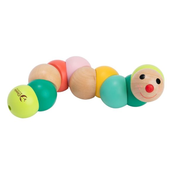 Classic-World-Wooden-Caterpillar-Manipulative-Sensory-Toy Classic World Wooden Caterpillar Manipulative Sensory Toy