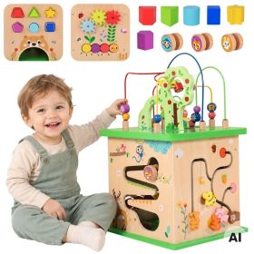TOOKY-TOY-Educational-Cube-Sorter-Maze-Intertwining-Animals TOOKY TOY Educational Cube Sorter Maze Intertwining Animals