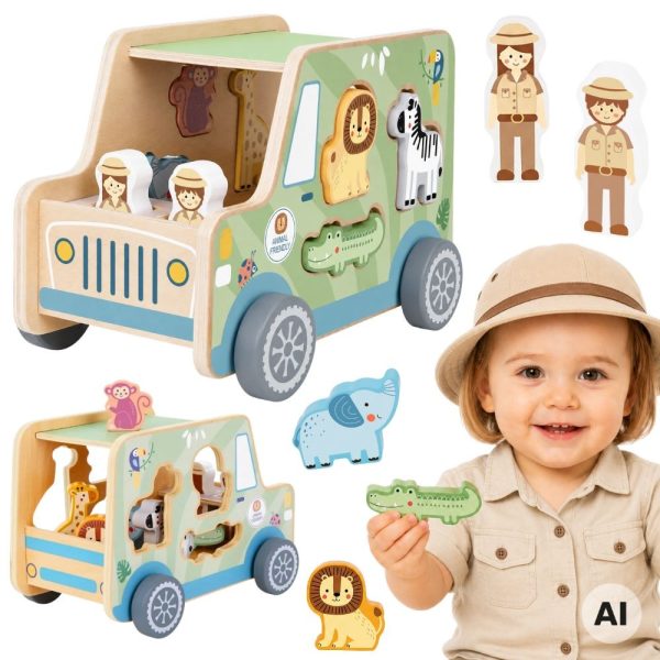 TOOKY-TOY-Safarii-Activity-Cube-Car TOOKY TOY Safarii Activity Cube Car