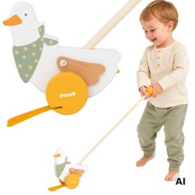 VIGA-PolarB-Wooden-Push-Goose-on-a-Stick-for-Children-12m VIGA PolarB Wooden Push Goose on a Stick for Children 12m+