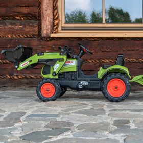 Falk-Claas-Pedal-Tractor-with-Trailer-and-Bucket-Green-for-Children-2-5-2
