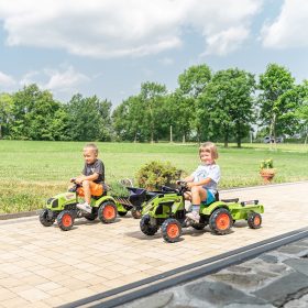 Falk-Claas-Pedal-Tractor-with-Trailer-and-Bucket-Green-for-Children-2-5-3