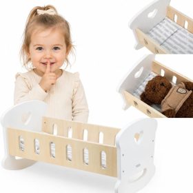 VIGA-Wooden-Doll-Cradle-Baby-Toy VIGA Wooden Doll Cradle Baby Toy