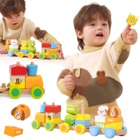 VIGA-Wooden-Stacking-Train-–-Farm-Animals-18M-17-pieces VIGA Wooden Stacking Train – Farm Animals 18M+ 17 pieces