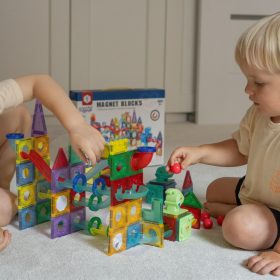WOOPIE-Magnetic-Construction-Blocks-3D-Educational-Set-Ball-Track-170pcs-3