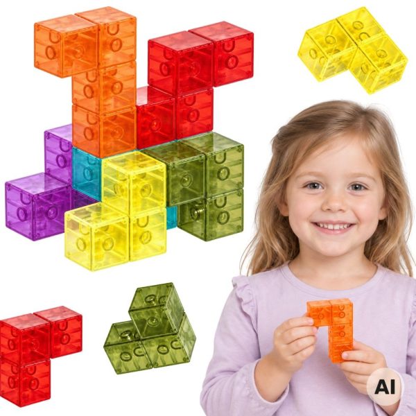 Woopie-Magnetic-Tetris-3D-Construction-Puzzle Woopie Magnetic Tetris 3D Construction Puzzle